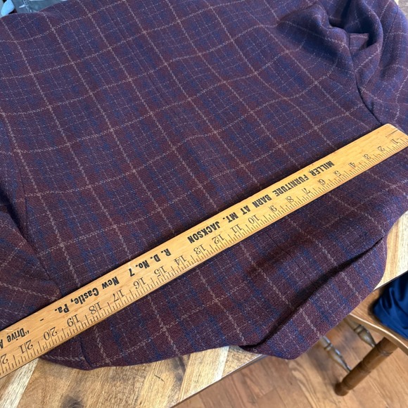 Eddie Bauer Womens Plaid Blazer Jacket Wool Tweed Vintage Size XXL - Picture 8 of 9